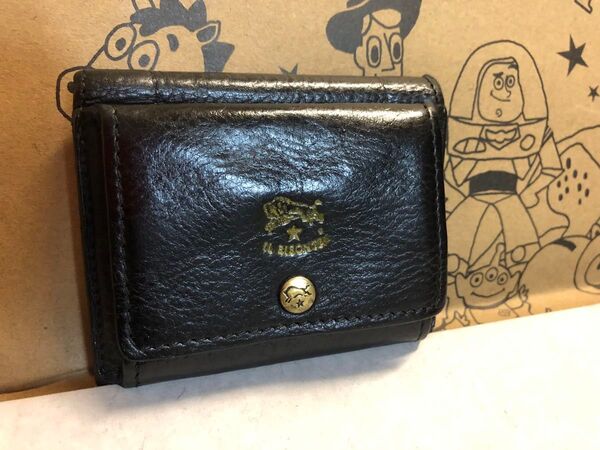 【美品】イルビゾンテ IL BISONTE 3つ折り財布 コンパクトウォレット