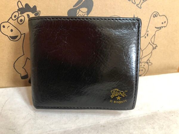 【美品】イルビゾンテ IL BISONTE 二つ折り財布