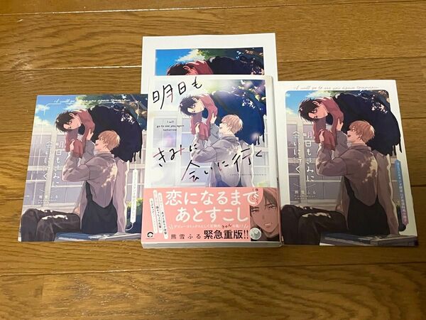 明日もきみに会いに行く 熊雪ふる コミコミ 小冊子 リーフレット ペーパー付
