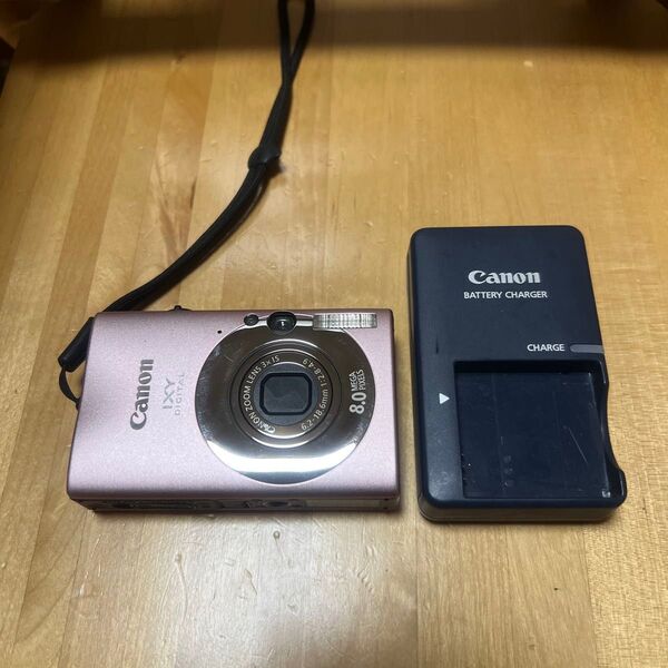 Canon IXY DIGITAL ピンク デジタルカメラ 充電器付き