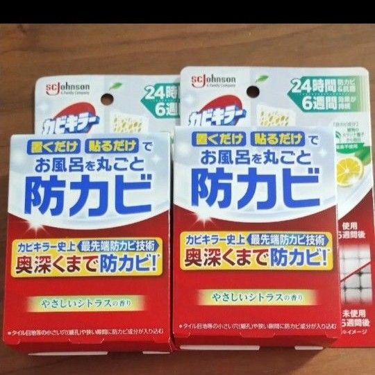カビキラー お風呂に置くだけ 防カビジェル 本体 やさしいシトラスの香り 2個