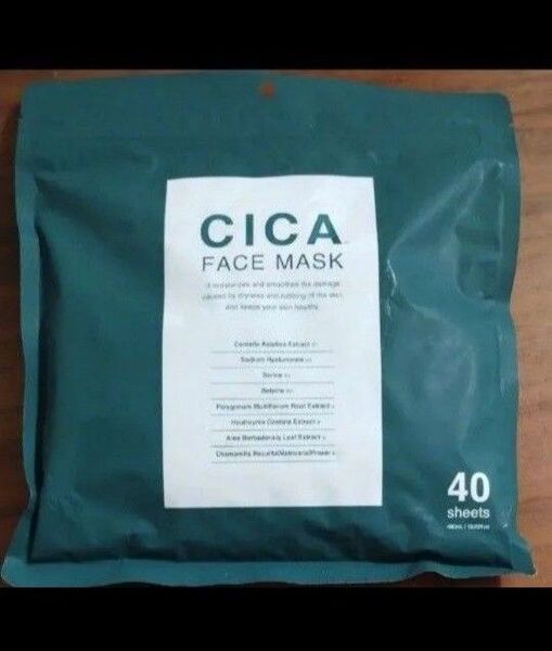 40枚 CICA フェイスマスク フェイスパック FACE シートマスク MASK シカ シカパック