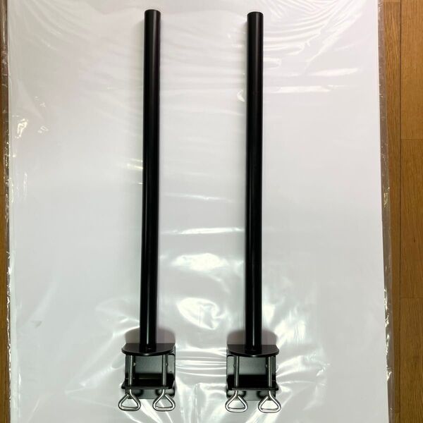 サンコー モニターアーム用ポール MARMP194E 2本 補強プレート 2枚 セット