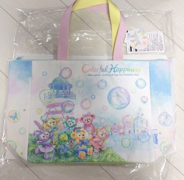 ★タグ付き★ディズニーシー ディズニーランド ディズニー カラフルハピネス トートバッグ トート バッグ 手提げ ダッフィー