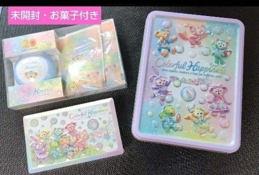 ディズニーシー ディズニーランド ディズニー カラフルハピネス アソーテッドクッキー チョコレート 缶 キャンディー ダッフィー