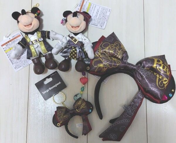ディズニーランド ディズニーシー ディズニー パイレーツ カチューシャ キーチェーン ぬいぐるみバッジ ミッキー ミニー ぬいば