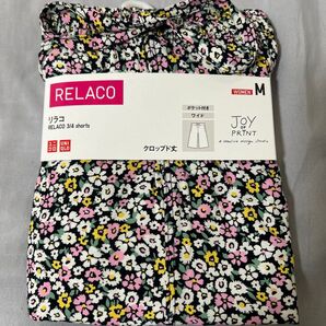 ユニクロ リラコ RELACO 3/4 shorts Mサイズ 花柄 新品、未使用