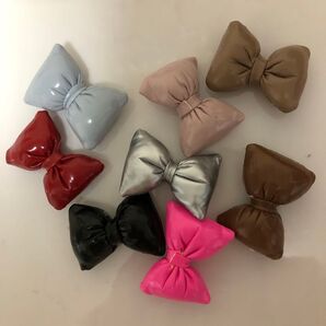 リボンモチーフ キーホルダージャラキー ヘアアクセなどに