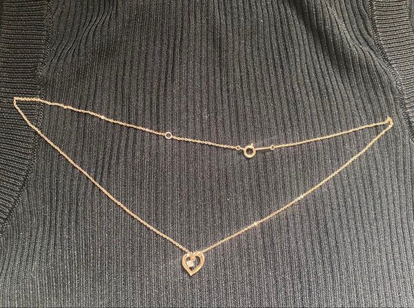 ほぼ新品4Cピンクゴールドネックレスカナルヨンドシー 4℃アクセサリー