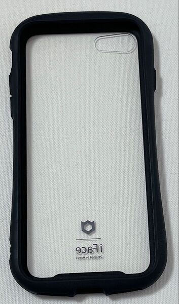 iFace Reflection iPhone SE(第3世代/第2世代)/8/7 クリアケース 強化ガラス (ブラック)
