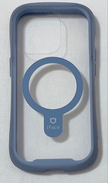 iFace iPhone 14 Pro ケース MagSafe 対応 クリア 強化ガラス (ペールブルー)