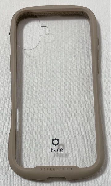 【新品未使用品】iFace Reflection iPhone 16 Plus ケース クリア 強化ガラス(ベージュ)