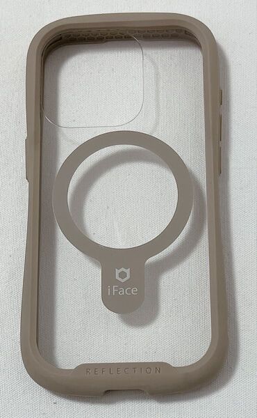 iFace Magnetic iPhone 15 Pro ケース MagSafe 対応 クリア 強化ガラス (ベージュ)
