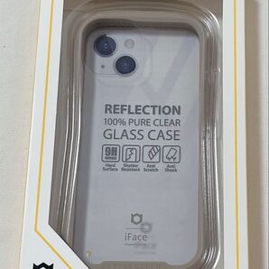 【新品未開封品】iFace Reflection iPhone 14 専用 ケース クリア 強化ガラス (ベージュ)