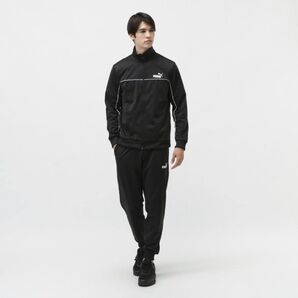 プーマ メンズ ジャージ上下セット トレーニングスーツ PUMA 黒 L