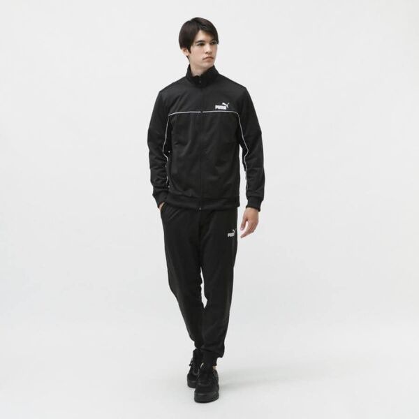 プーマ メンズ ジャージ上下セット トレーニングスーツ PUMA 黒 XL