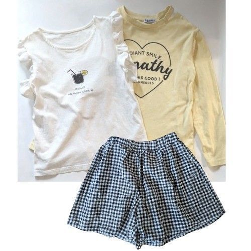 女の子 Tシャツ ショートパンツセット 140cm