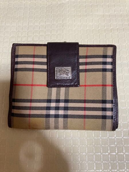 BURBERRY ノバチェック 二つ折り財布 がま口