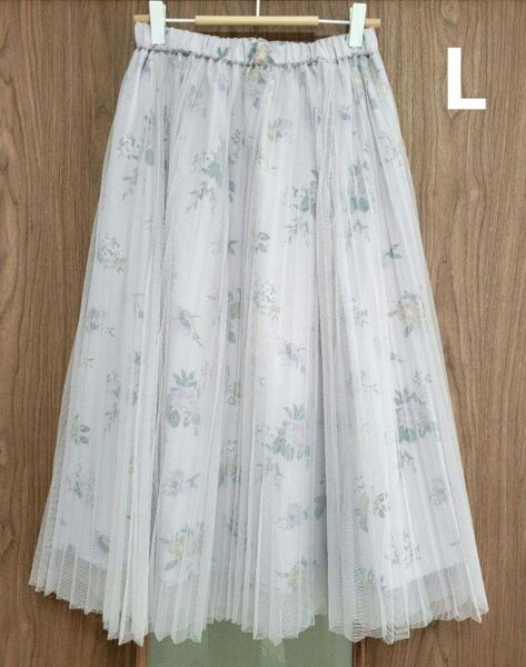 花柄スカート① チュールスカート