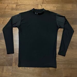アンダーアーマー ヒートギア ハイネック コンプレッション 長袖アンダーシャツ UNDER ARMOUR ブラック XL