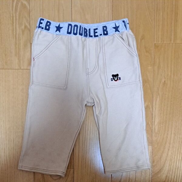 MIKIHOUSE ミキハウス DOUBLE.B ハーフパンツ ベージュ 100