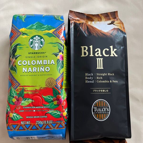 スタバ コロンビアナリニョ&タリーズブラックⅢ 2点セット