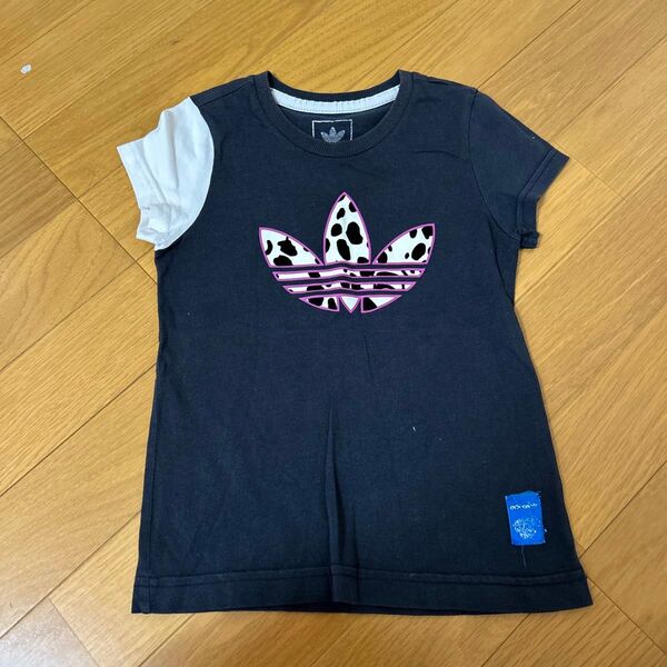 adidas ヒョウ柄ロゴ Tシャツ 90cm〜 トップス 半袖