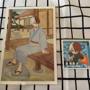 僕のヒーローアカデミア(ヒロアカ) 轟焦凍 アニメイト特典 ポストカード ステッカー シール アニメグッズ