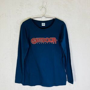 【Lサイズ】OUT DOOR アウトドア もこもこロゴ 長袖 ロングTシャツ L