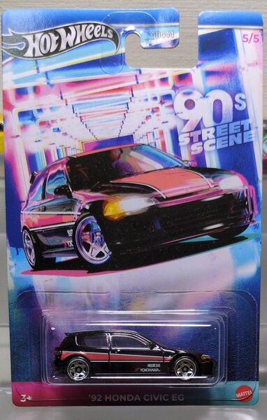 ホットウィール テーマオートモーティブ 90's ストリート・シーン ‘92 HONDA CIVIC EG ホンダ シビック