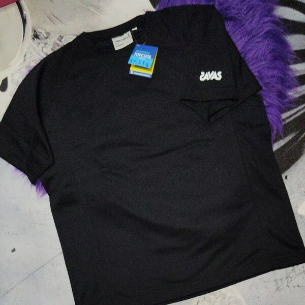 新品未使用 タグ付き SAVAS Tシャツ ブラック M