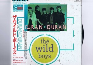 盤質新品同様 12inch Duran Duran / The Wild Boys デュラン・デュラン ザ・ワイルド・ボーイズ ひび割れた歩道 帯付 インサート付 S14-102