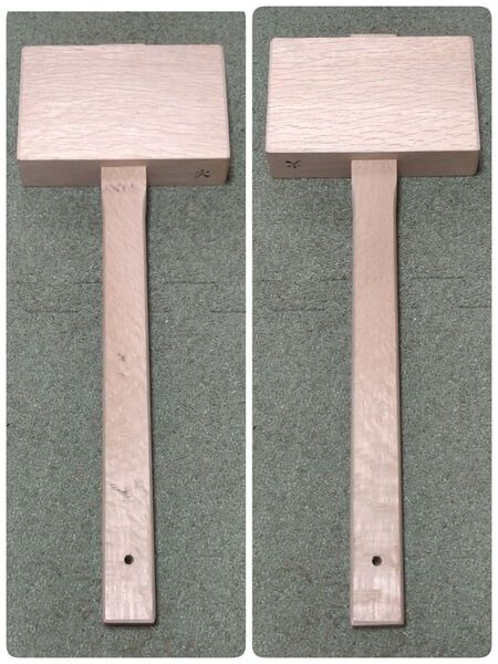 田楽槌 木槌 樫材 大サイズ 板金工具 手工具 ハンマー 板金ハンマー 特殊工具 トンカチ 板金