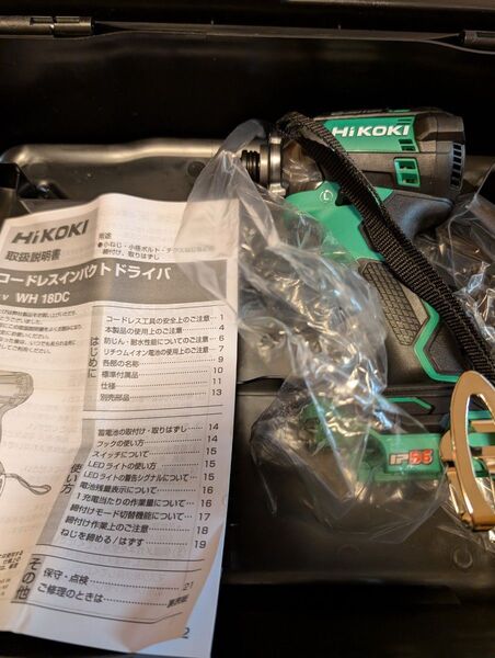 ◆新品◆ ハイコーキ HiKOKI 18V WH18DC インパクトドライバ ケース付