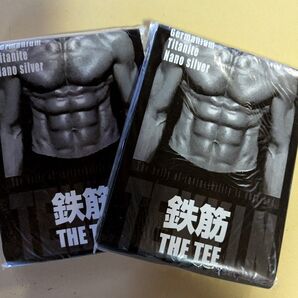 鉄筋 THE TEE 2枚セット 加圧式インナー 半袖 ブラック、ホワイト 合計2枚 М