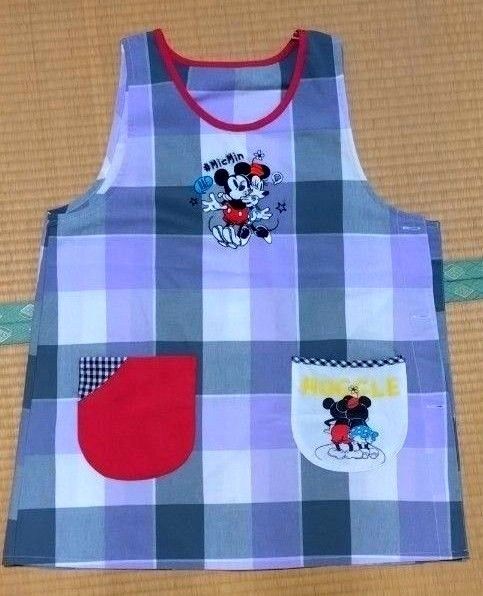 ディズニー ミッキー&ミニー 保育士エプロン