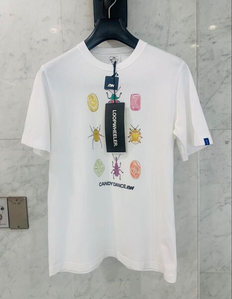 ループウィラー loopwheeler CANDY DANCE Tee tシャツ mサイズ ホワイト