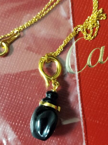 ゴールドカラーのダイヤモンドネックレス 高見え★アジャスター調整可