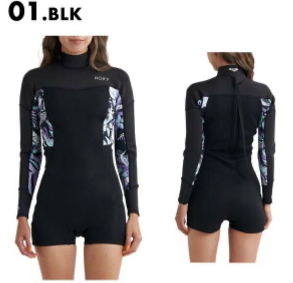 新品タグ付きROXY ロキシーBZ SWELL FL2X2 RWT241709 レディース ウェットスーツロングスプリング
