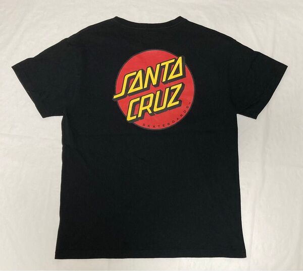 SANTA CRUZ サンタクルーズ tシャツ TEE 半袖 ロゴ プリント L ブラック 黒