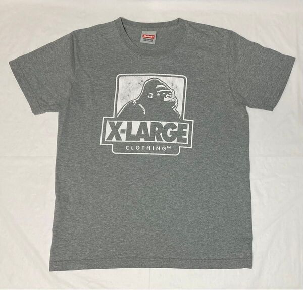 X-LARGE エクストララージ tシャツ TEE 半袖 ロゴ プリント M グレー ラージ