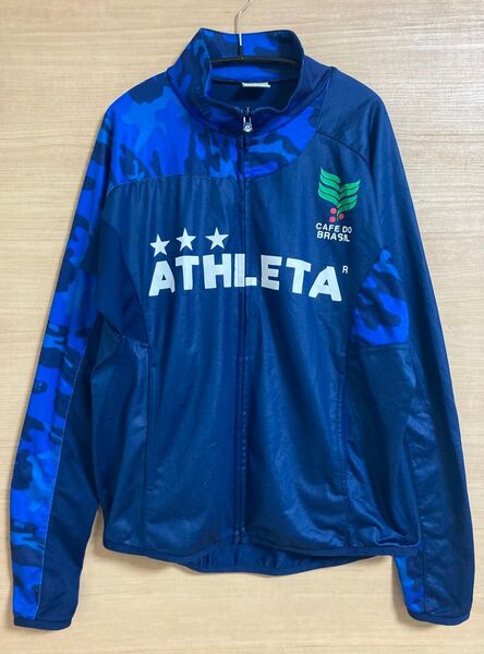 athleta アスレタ ジャージ s 上 トラックジャケット サッカー フットサル カモ 迷彩 トレーニングウェア