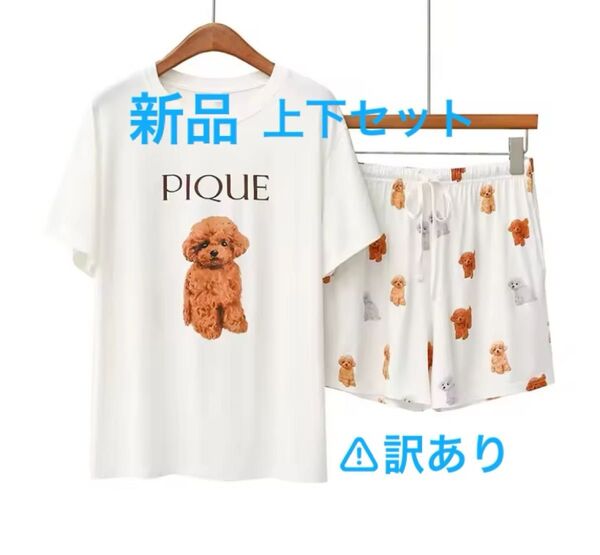 ジェラートピケ ショートパンツ Tシャツ 上下セット 新品未使用 プードル