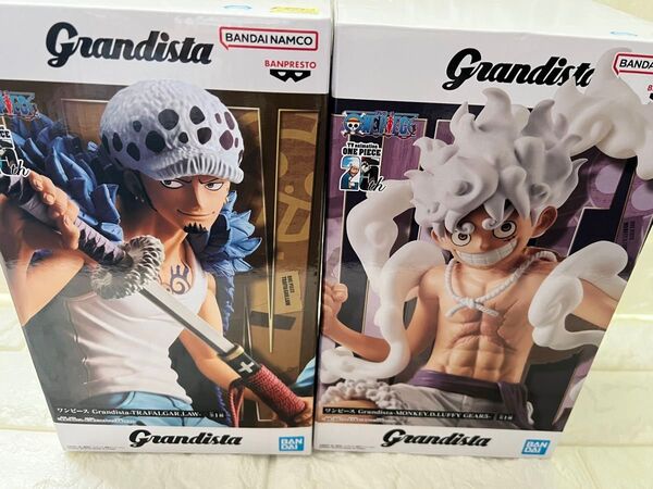 ワンピース Grandista TRAFALGAR.LAW MONKEY.D.LUFFY GEAR5 フィギュア 2体セット