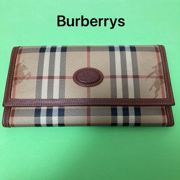 Burberrys バーバリー ノバチェック ロングウォレット フラップ式 長財布 BURBERRY