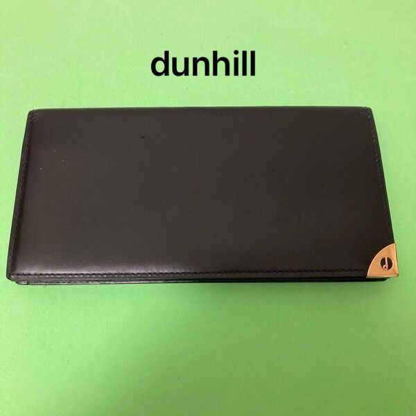 dunhill ダンヒル レザー ウォレット 長財布 二つ折り 財布 札入れ ブラック