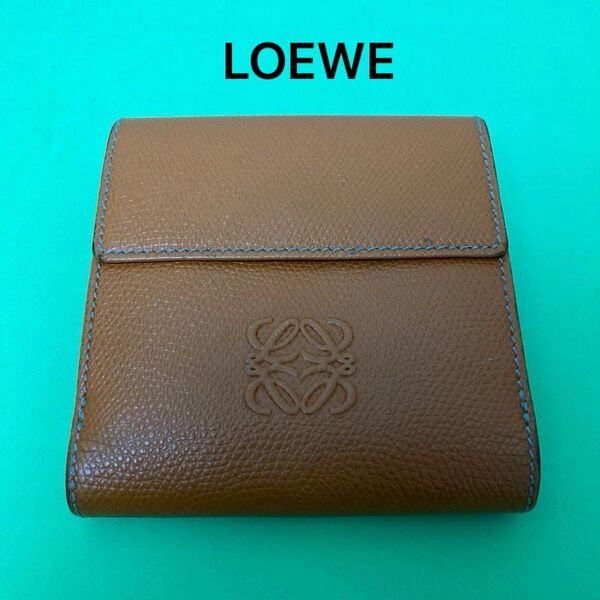 LOEWE ロエベ アナグラム レザーウォレット 折り財布