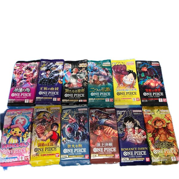 ワンピースカード 未開封パック各4p