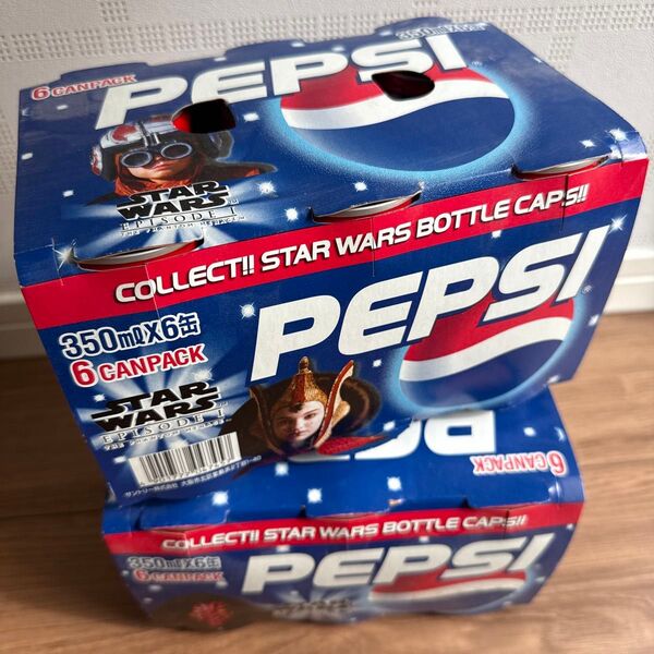 PEPSI×STAR WARS エピソード1 コラボ 6缶パック×2個セット 空き缶 中身なし