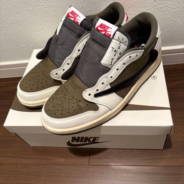 Travis Scott * Nike Air Jordan 1 Low OG SP "Reverse Olive"27cm